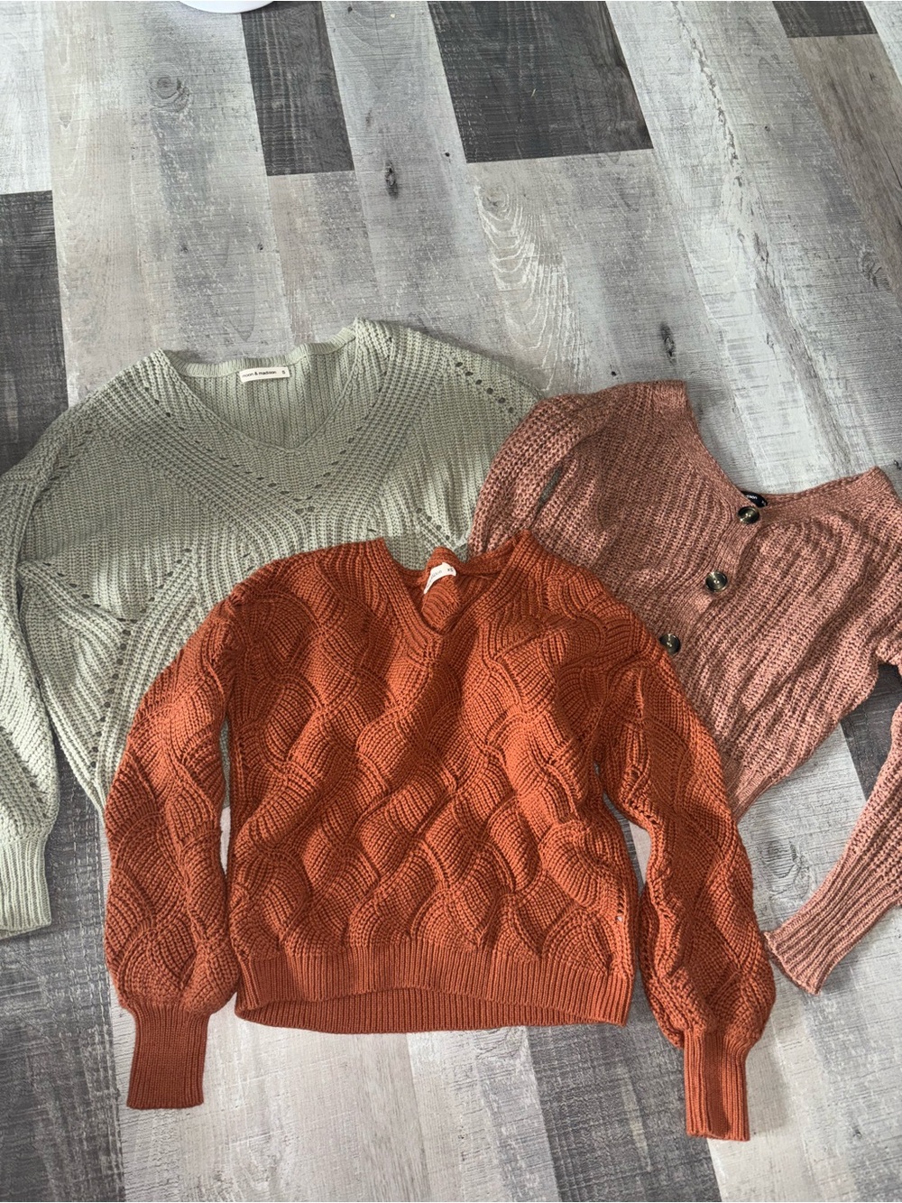 🍂NEW Moon & Madison Cable Knit Sweater Bundle